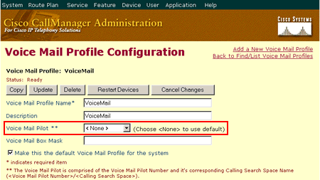 Configurar dois telefones para compartilhar de um correio de voz comum que usa o CallManager da Cisco 3.1 era muito fácil.