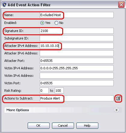 Nota: Se você precisa de excluir endereços IP de Um ou Mais Servidores Cisco ICM NT múltiplos das redes diferentes, você pode usar a vírgula como um delimitador.