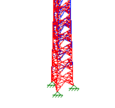 61 Figura 17 Segundo modo de vibração da estrutura (fonte: software STRAP 12.
