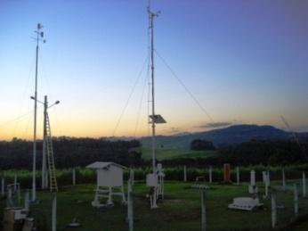 FIGURA 1. Estação não automática, localizada na estação experimental da EPAGRI, em Ituporanga.