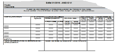 PLANO DE DISTRIBUIÇÃO E COMERCIALIZAÇÃO DE PRODUTO CULTURAL Nome do evento(s) ou produto(s) resultante do projeto cultural.