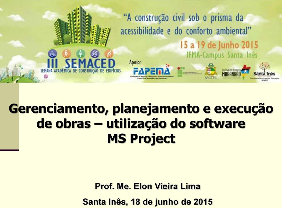 software MS Project Prof. Me.