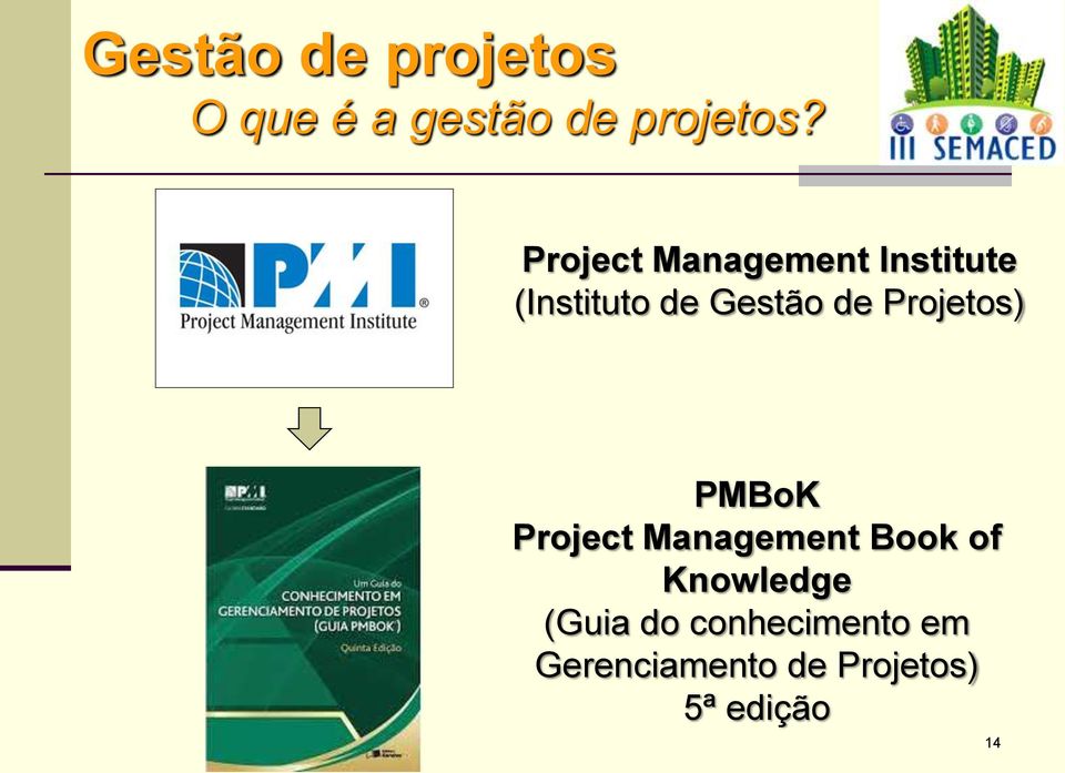 Projetos) PMBoK Project Management Book of Knowledge