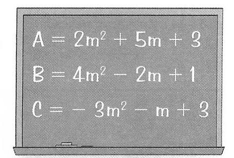 Indique o(s) número(s) do(s) cartão(ões) que representa(m) o polinômio: a) 3a + 3 b) 2a + 1 c) a + 4 d) 3a + 1 e) 3 a f) 10a 20 g) 3a 3 h) 2a 2 8) Com as letras