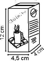 29. PA-2004-B-19 A Elisa vai arrumar 10 pacotes de leite numa caixa em forma de paralelepípedo. A figura mostra a forma e as dimensões dos pacotes.