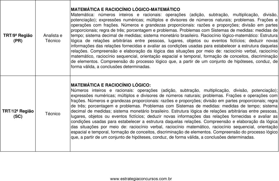 Problemas com Sistemas de medidas: medidas de tempo; sistema decimal de medidas; sistema monetário brasileiro.