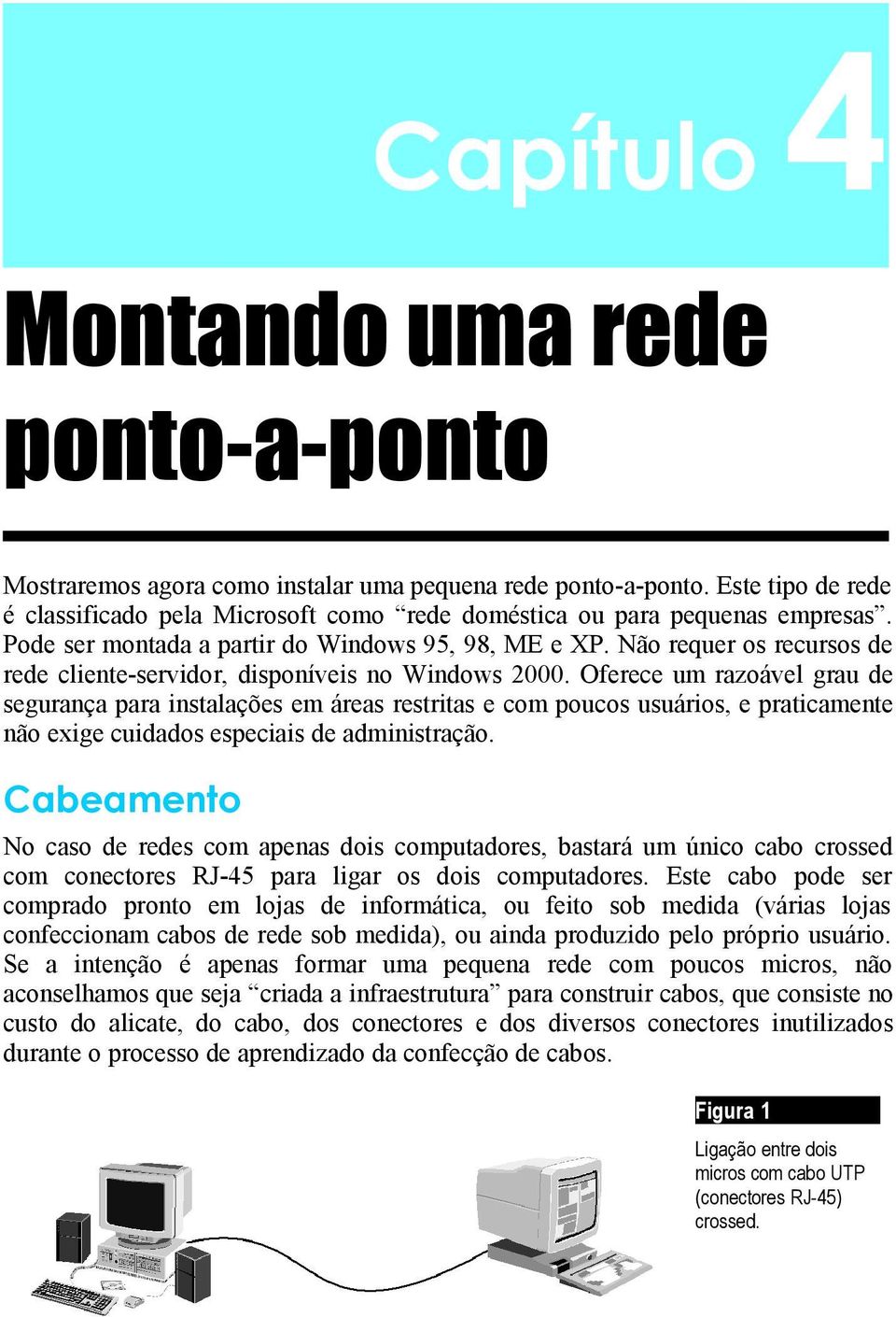 Não requer os recursos de rede cliente-servidor, disponíveis no Windows 2000.