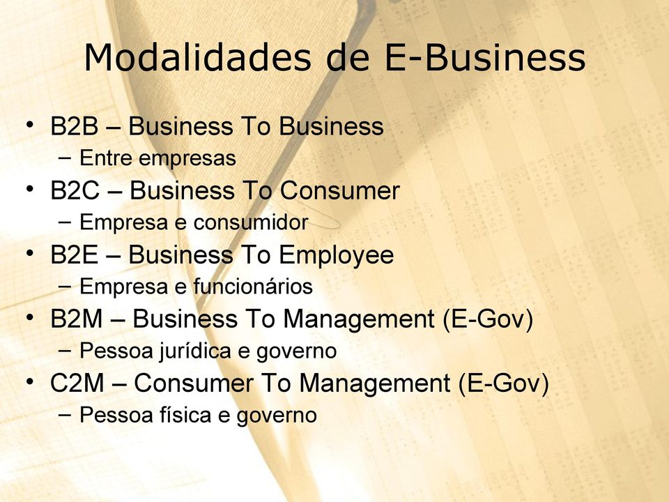 Empresa e funcionários B2M Business To Management (E-Gov) Pessoa