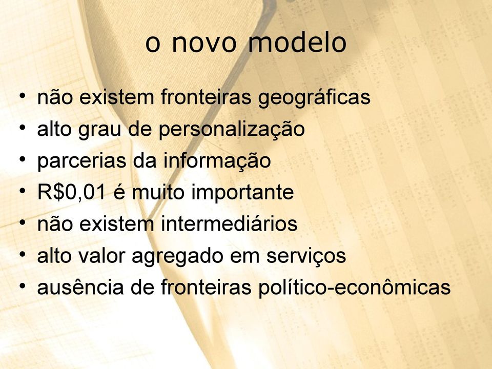 muito importante não existem intermediários alto valor