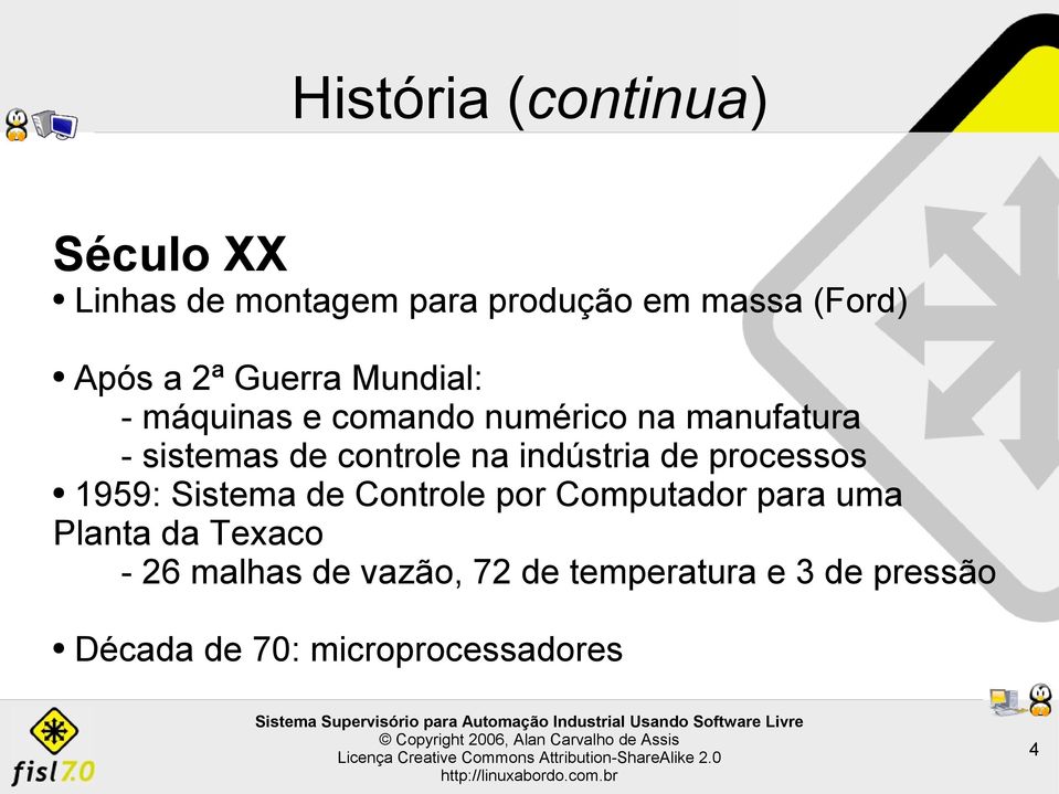 indústria de processos 1959: Sistema de Controle por Computador para uma Planta da