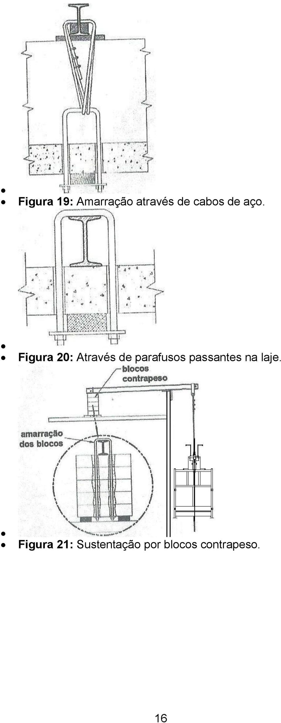 Figura 20: Através de parafusos