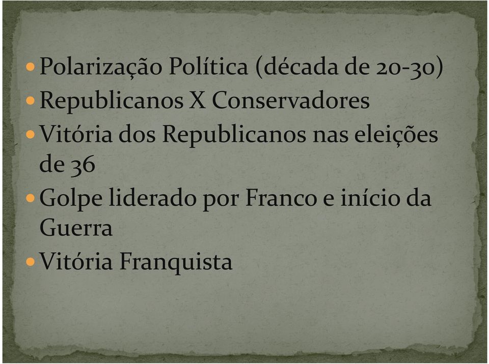 Republicanos nas eleições de 36 Golpe