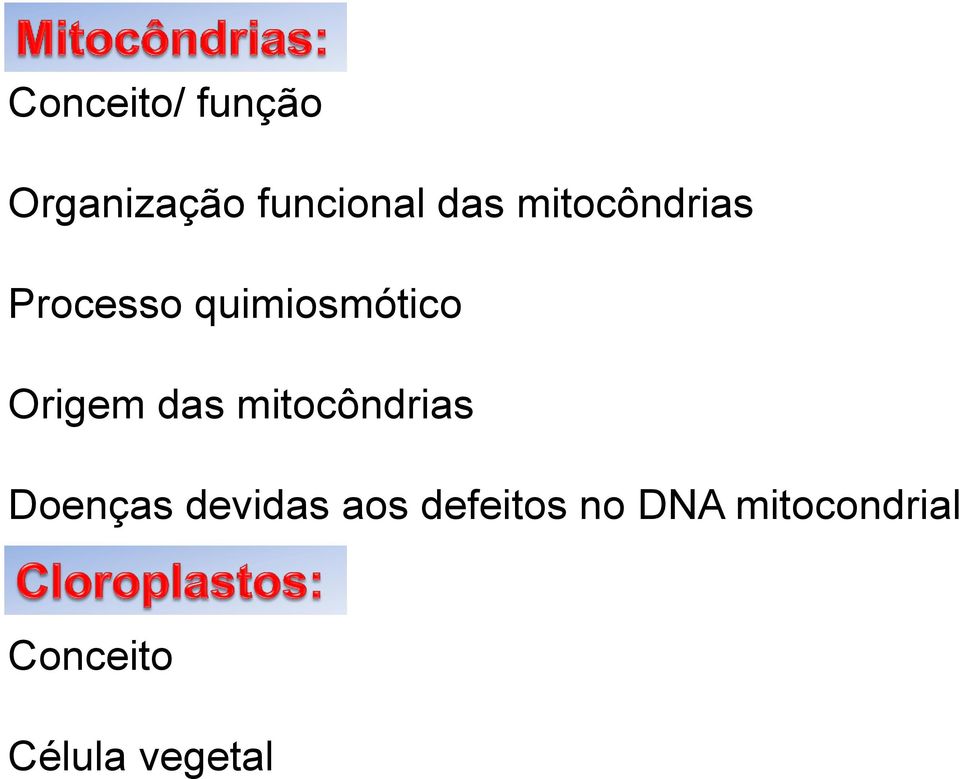 das mitocôndrias Doenças devidas aos