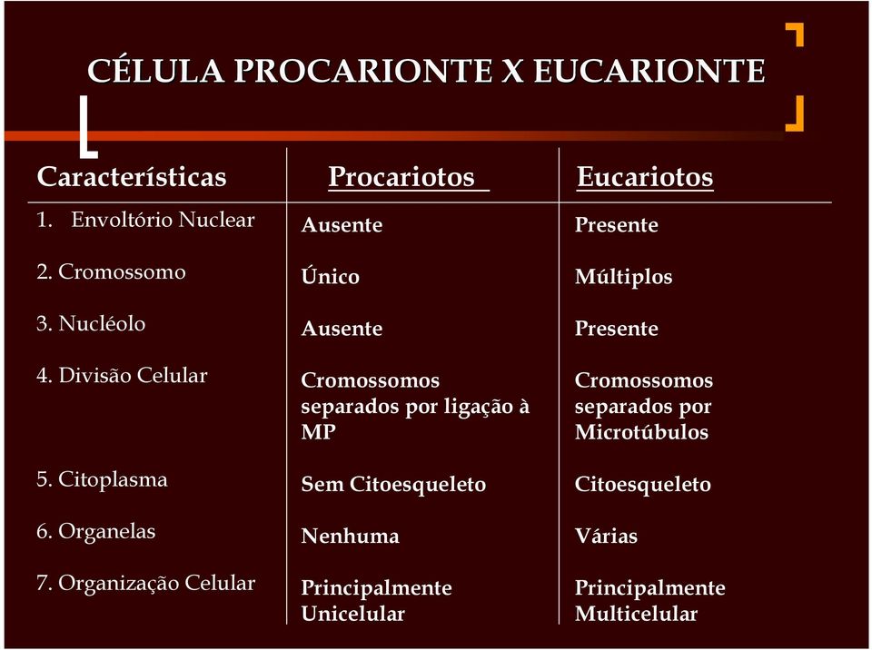 Organelas 7.