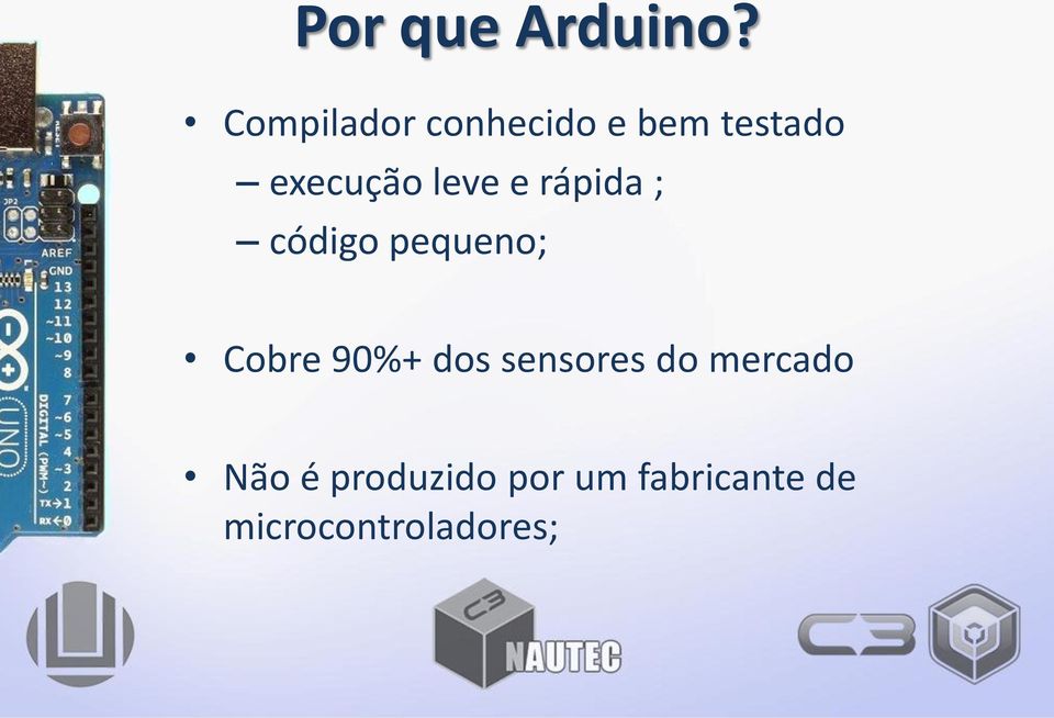 leve e rápida ; código pequeno; Cobre 90%+