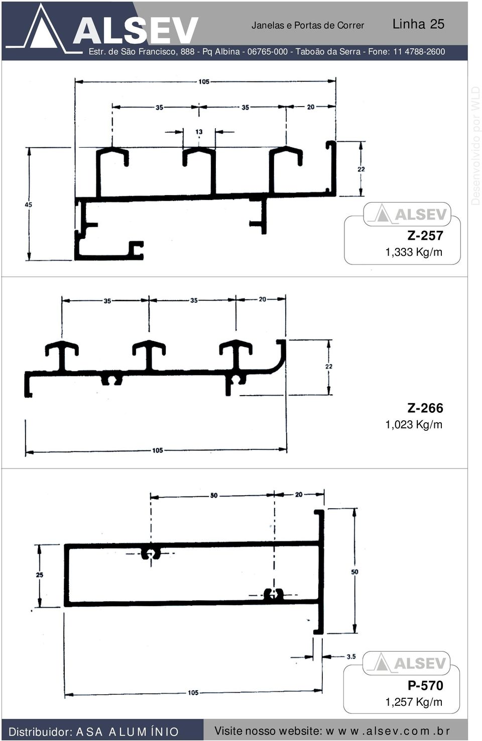 WLD Z-257 1,333 Kg/m Z-266