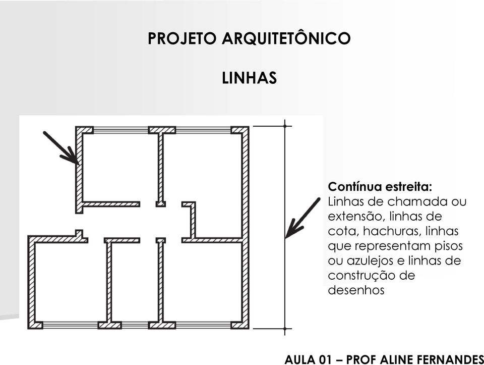 linhas de cota, hachuras, linhas que