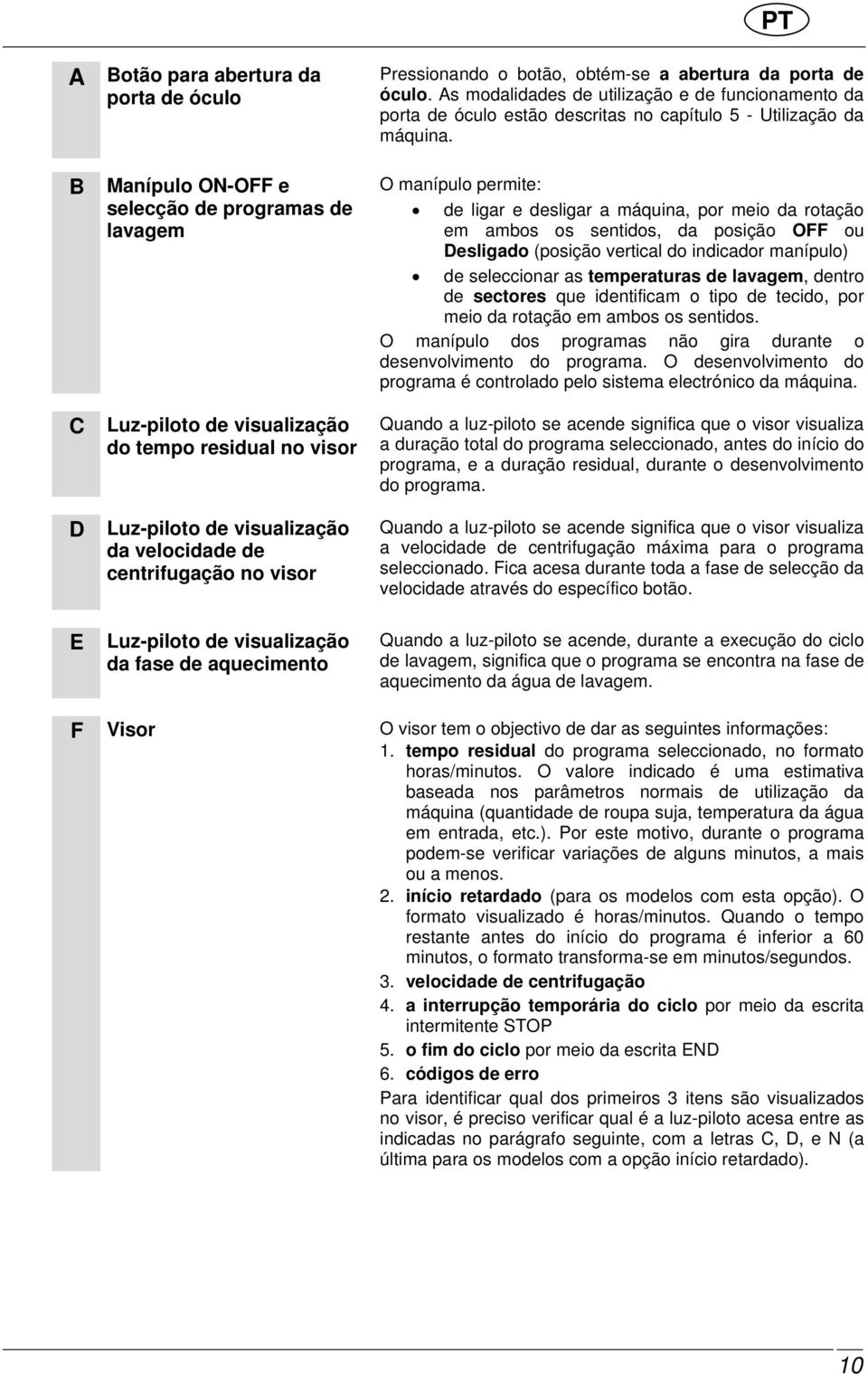 MÁQUINA DE LAVAR ROUPA MANUAL DE INSTRUÇÕES - PDF Free Download