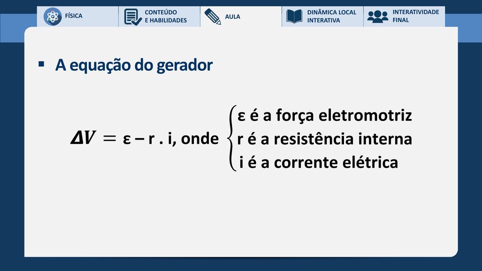 i, onde r é a resistência