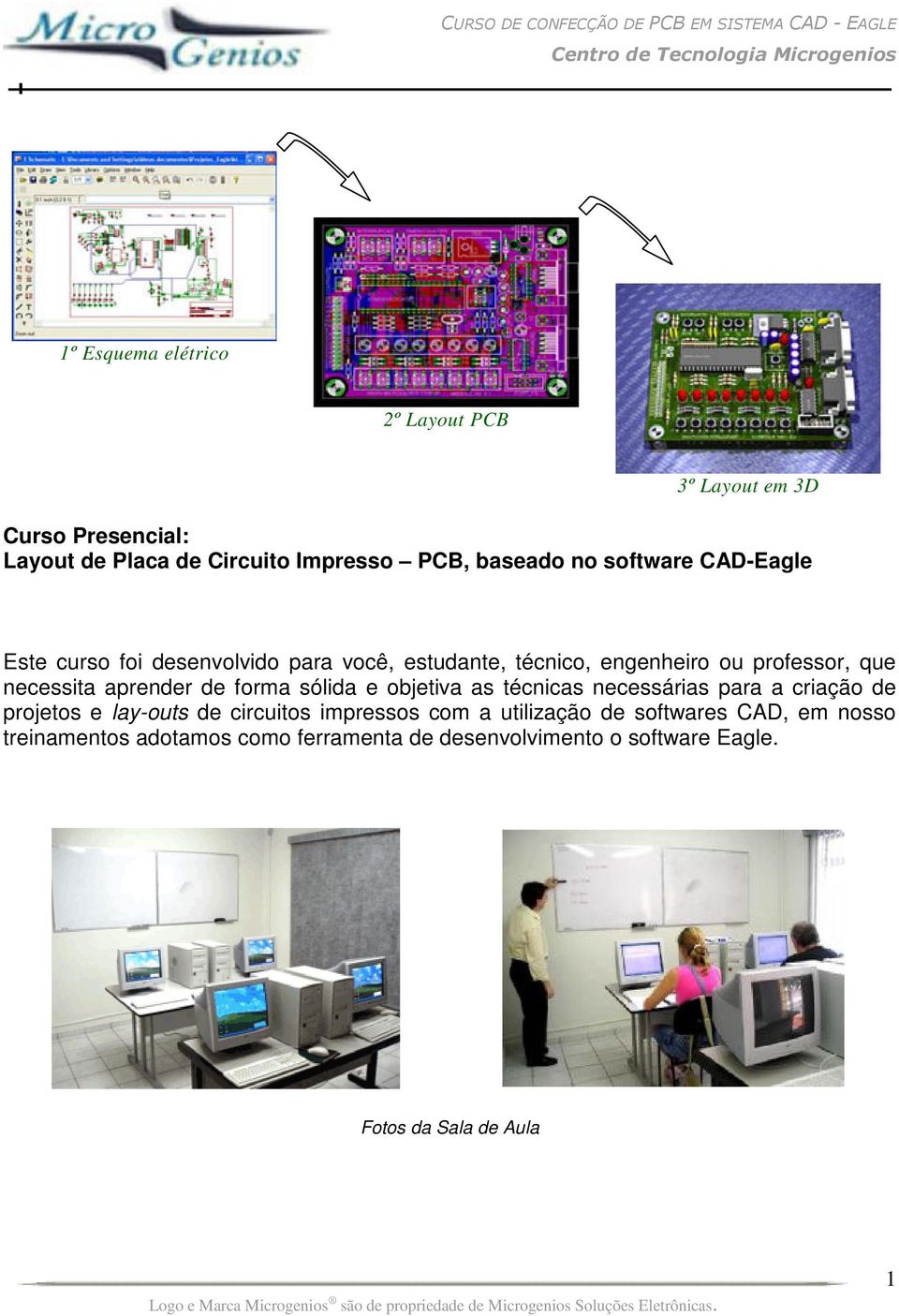 de forma sólida e objetiva as técnicas necessárias para a criação de projetos e lay-outs de circuitos impressos com a