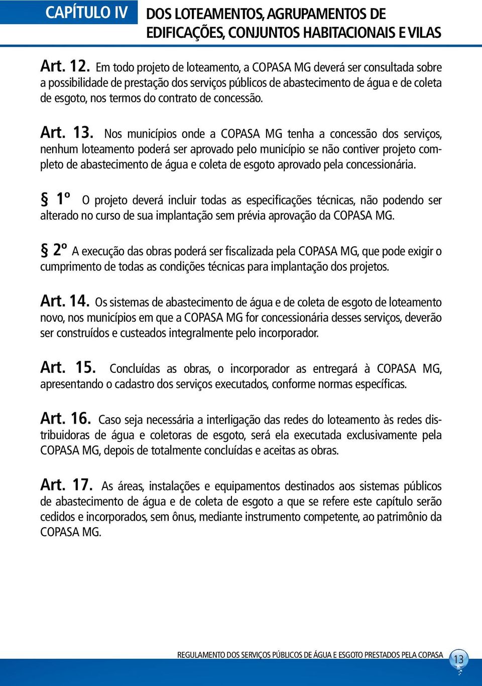 concessão. Art. 13.