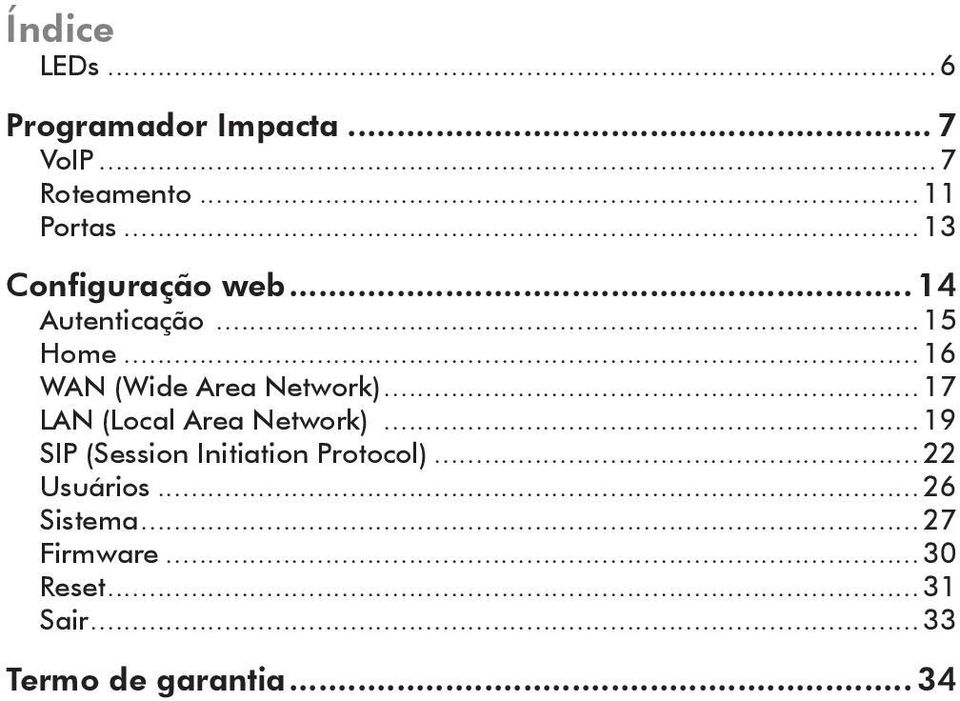 ..17 LAN (Local Area Network)...19 SIP (Session Initiation Protocol).