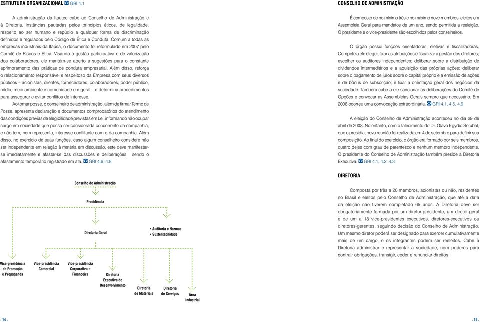 qualquer forma de discriminação definidos e regulados pelo Código de Ética e Conduta.