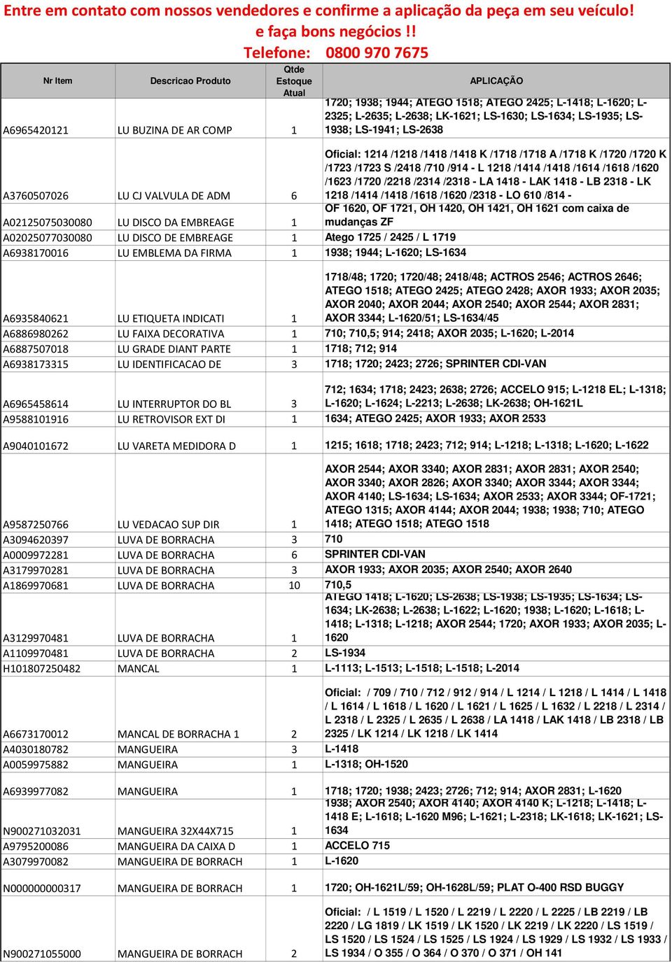 LAK 1418 - LB 2318 - LK 1218 /1414 /1418 /1618 /1620 /2318 - LO 610 /814 - A02125075030080 LU DISCO DA EMBREAGE 1 OF 1620, OF 1721, OH 1420, OH 1421, OH 1621 com caixa de mudanças ZF A02025077030080