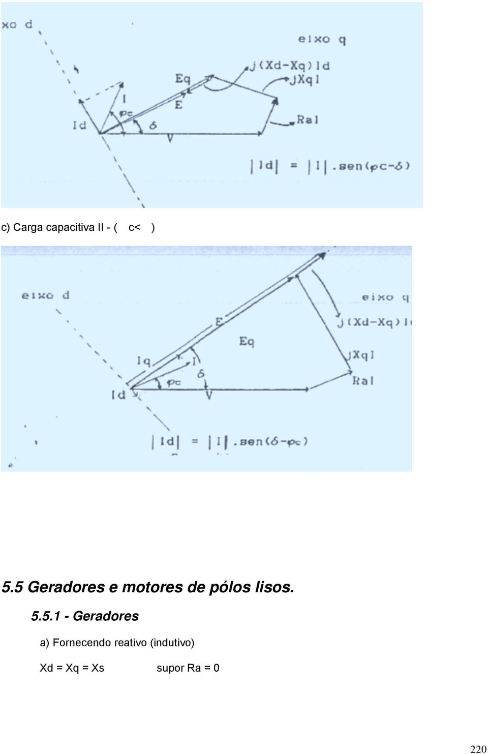 5.5.1 - Geradores a) Fornecendo