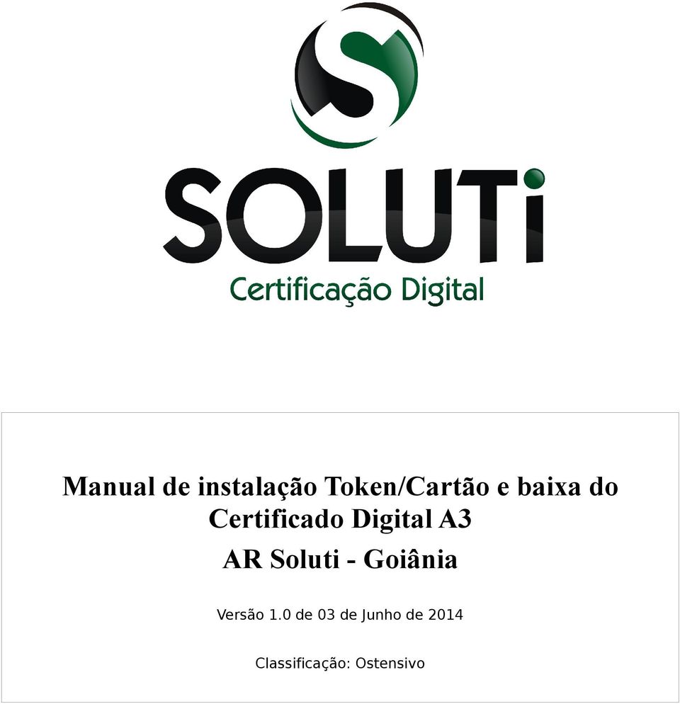 Certificado AR Soluti - Goiânia