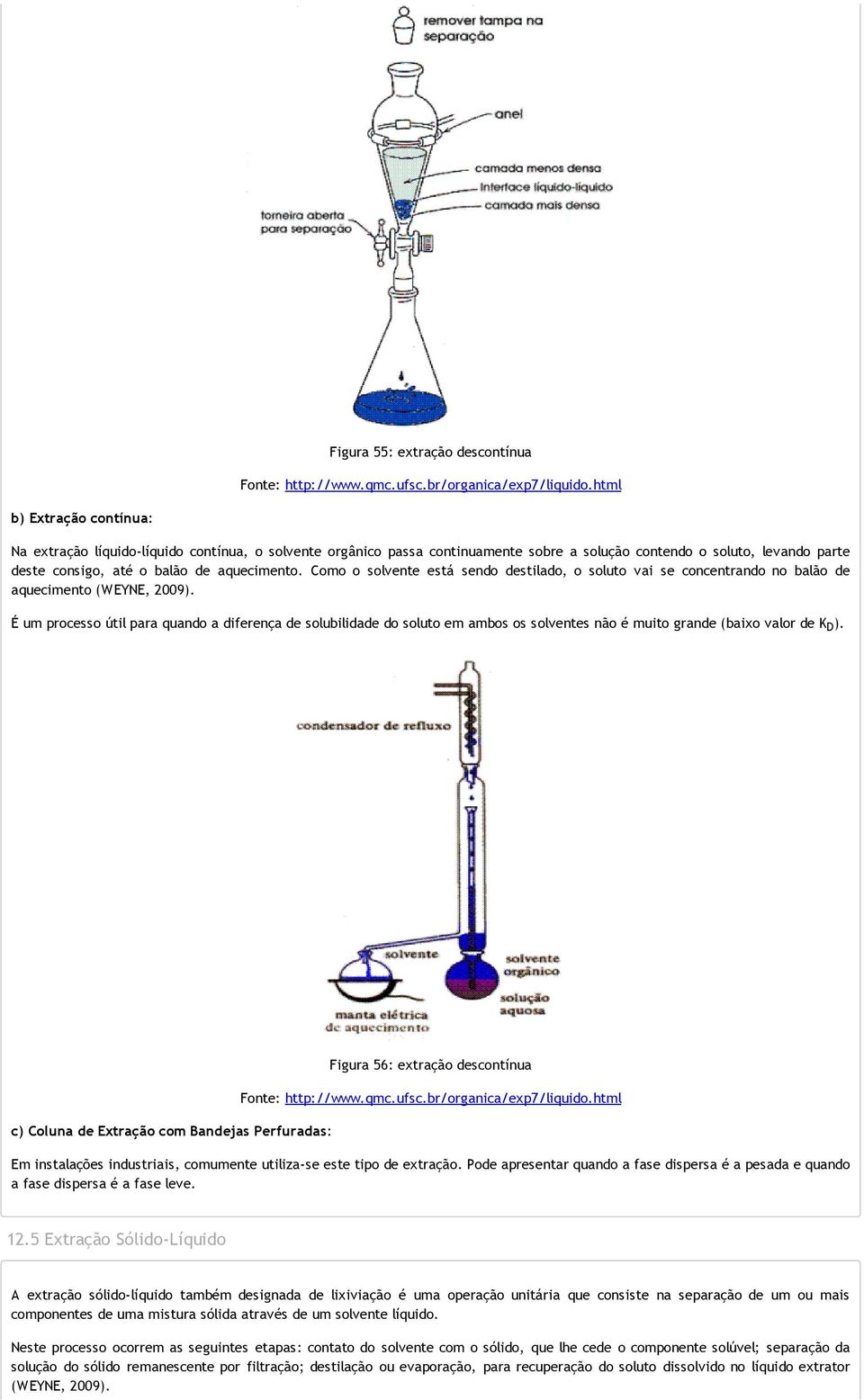 Como o solvente está sendo destilado, o soluto vai se concentrando no balão de aquecimento (WEYNE, 2009).