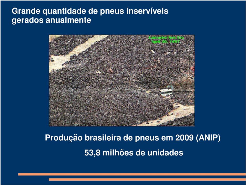 Produção brasileira de pneus em