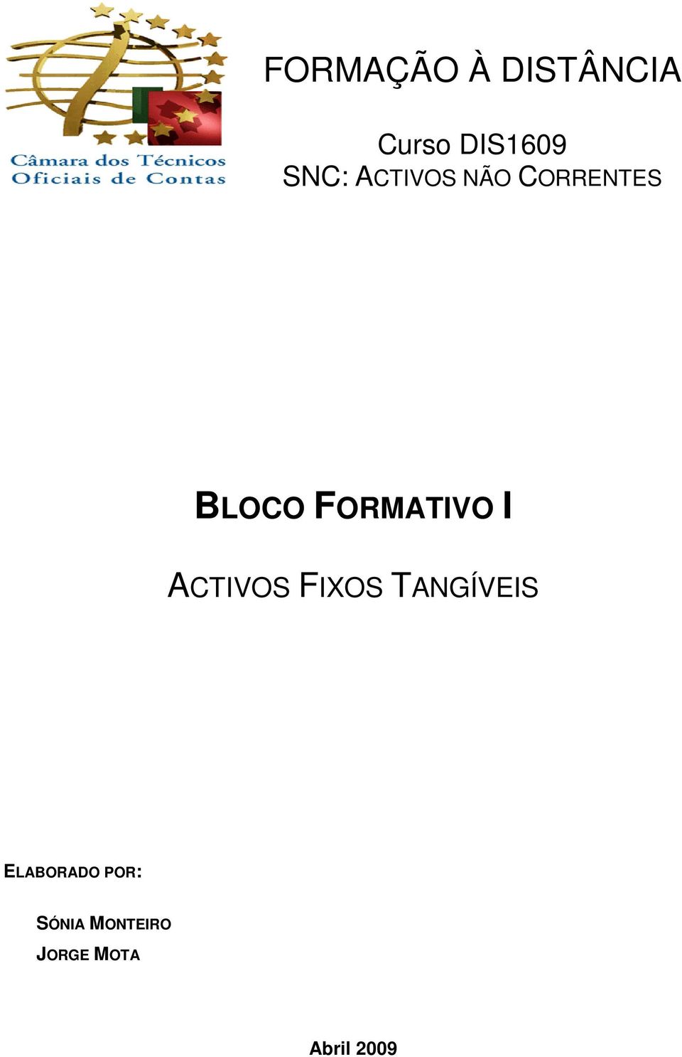 FORMATIVO I ACTIVOS FIXOS TANGÍVEIS