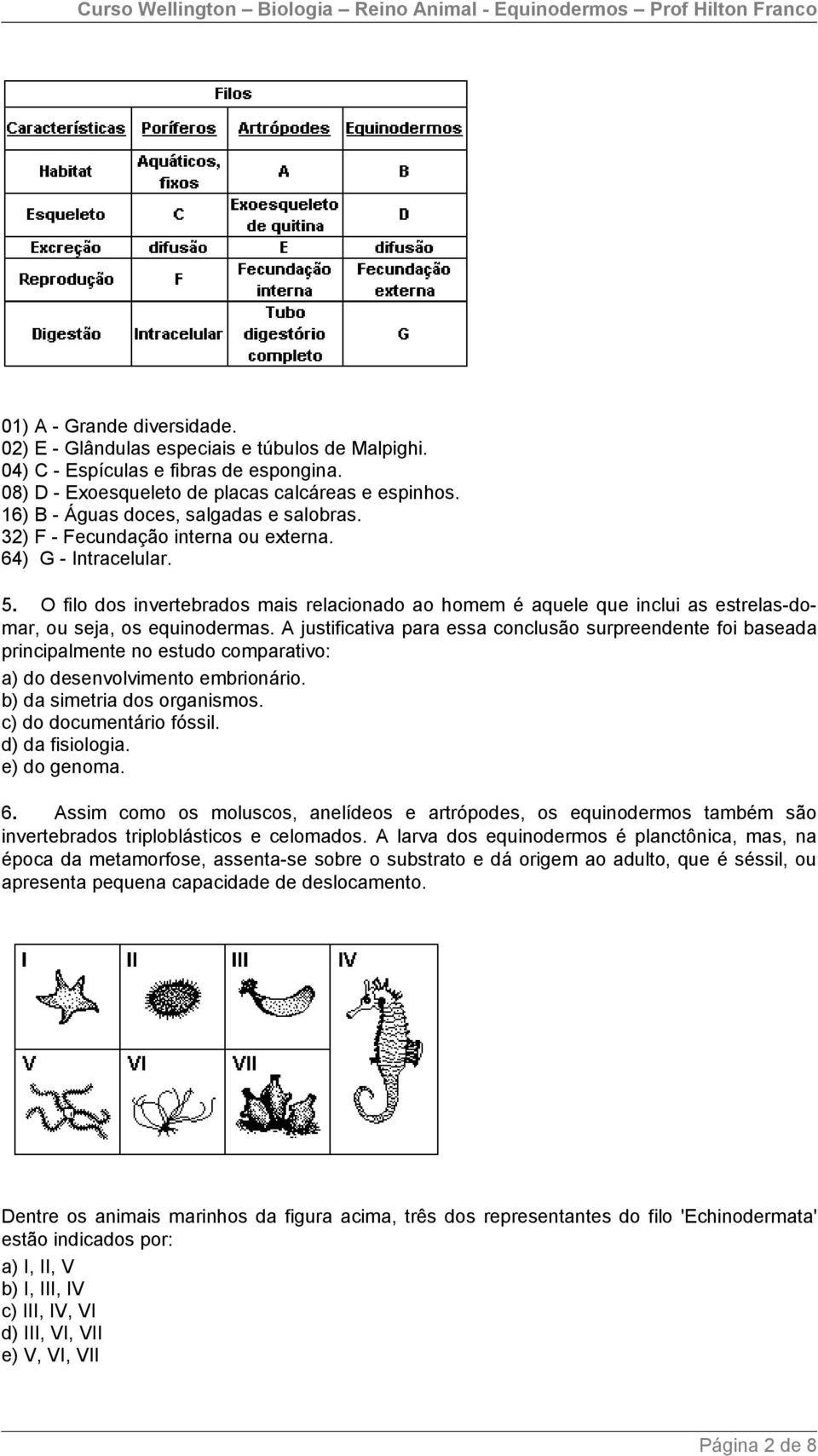 O filo dos invertebrados mais relacionado ao homem é aquele que inclui as estrelas-domar, ou seja, os equinodermas.