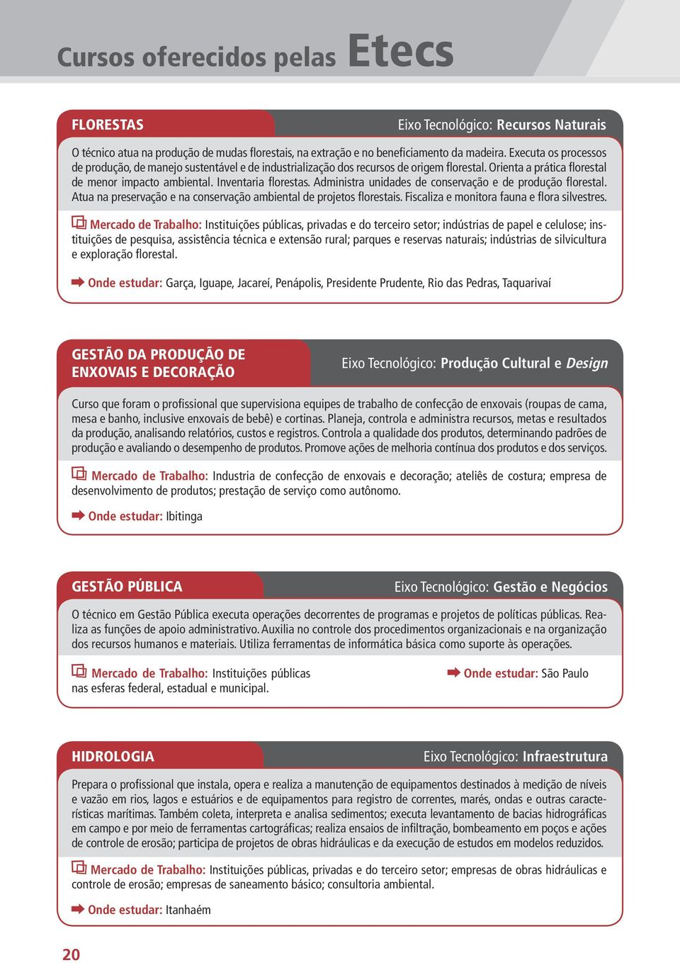 Administra unidades de conservação e de produção florestal. Atua na preservação e na conservação ambiental de projetos florestais. Fiscaliza e monitora fauna e flora silvestres.