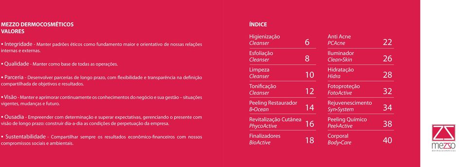 Visão - Manter e aprimorar continuamente os conhecimentos do negócio e sua gestão situações vigentes, mudanças e futuro.