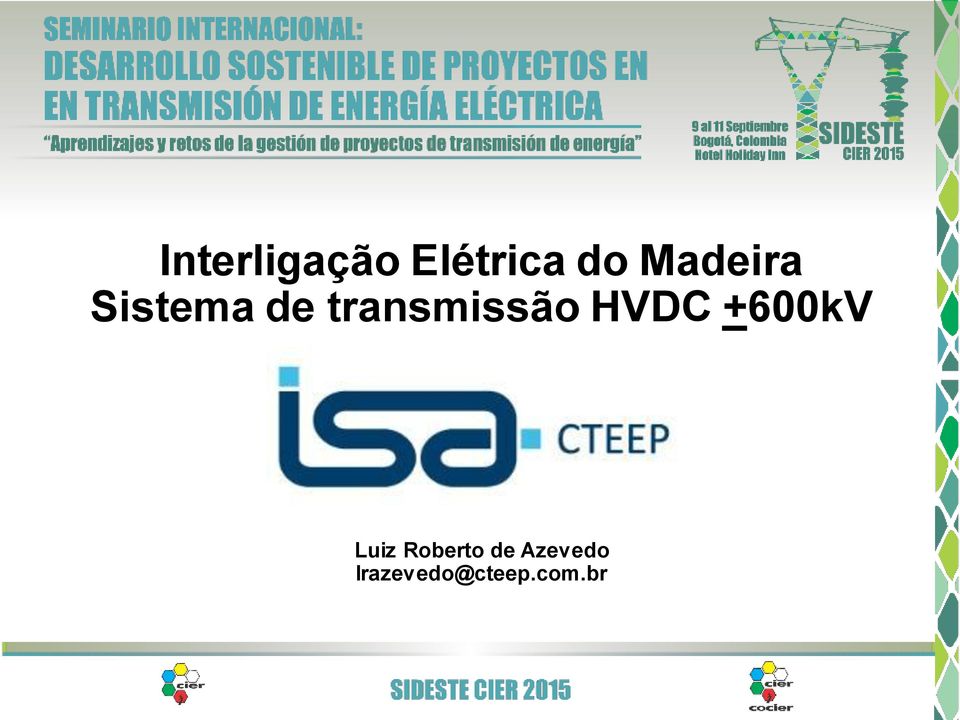 transmissão HVDC +600kV Luiz