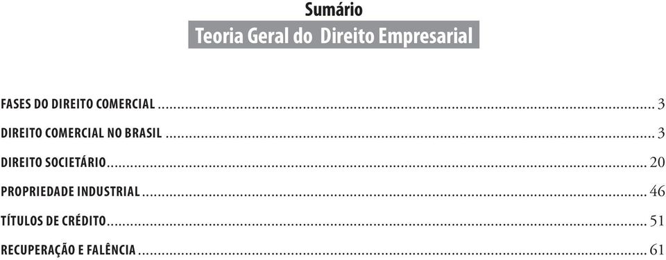 .. 3 DIREITO SOCIETÁRIO... 20 PROPRIEDADE INDUSTRIAL.