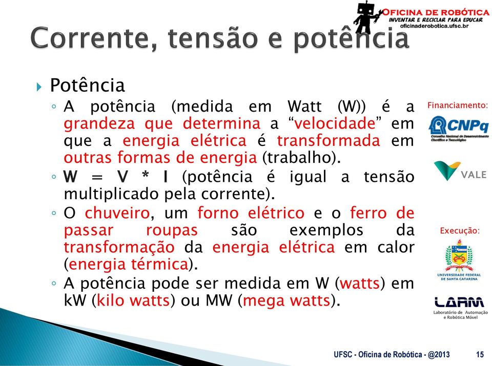 O chuveiro, um forno elétrico e o ferro de passar roupas são exemplos da transformação da energia elétrica em calor