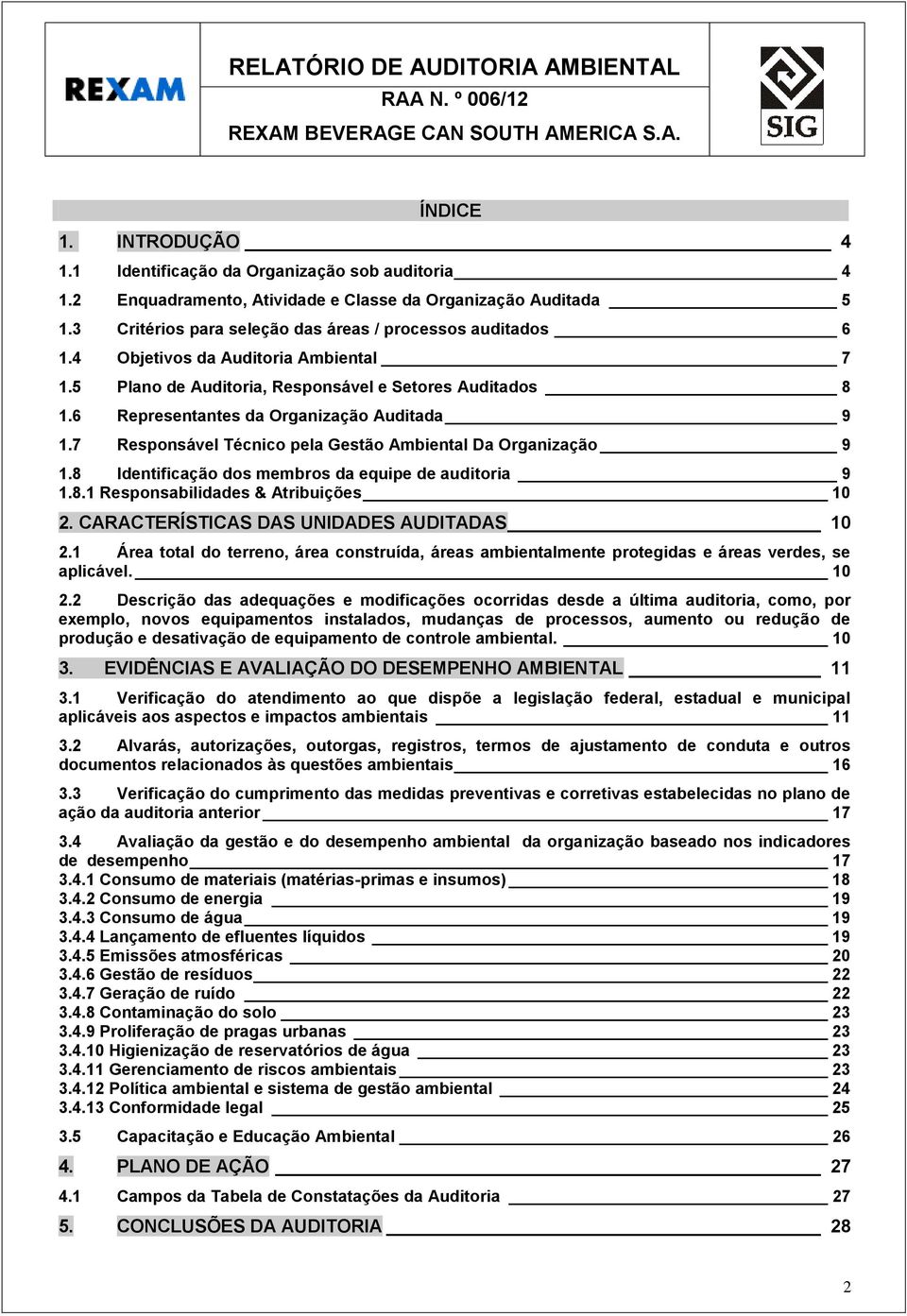 RELATÓRIO DE AUDITORIA AMBIENTAL DE ACOMPANHAMENTO - PDF Free Download