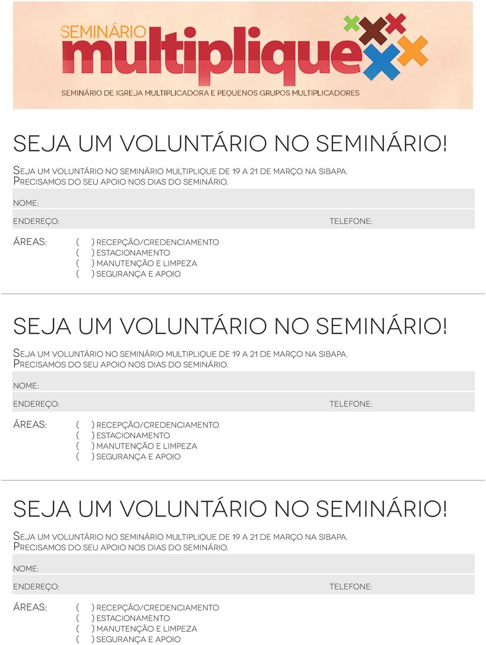 seminário!