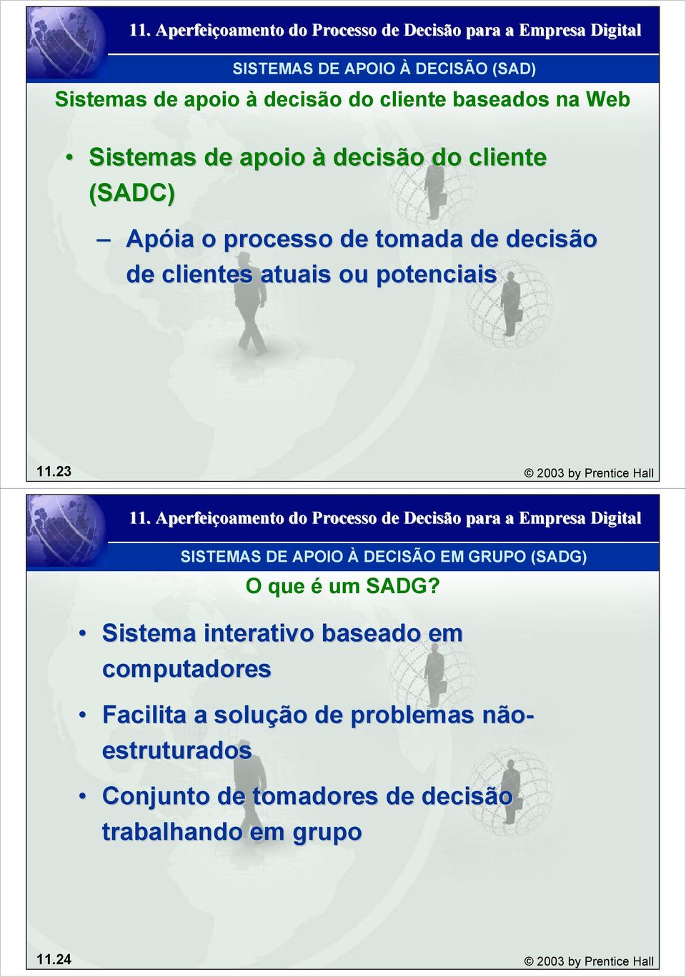 23 2003 by Prentice Hall Sistema interativo baseado em computadores Facilita a solução de problemas não-