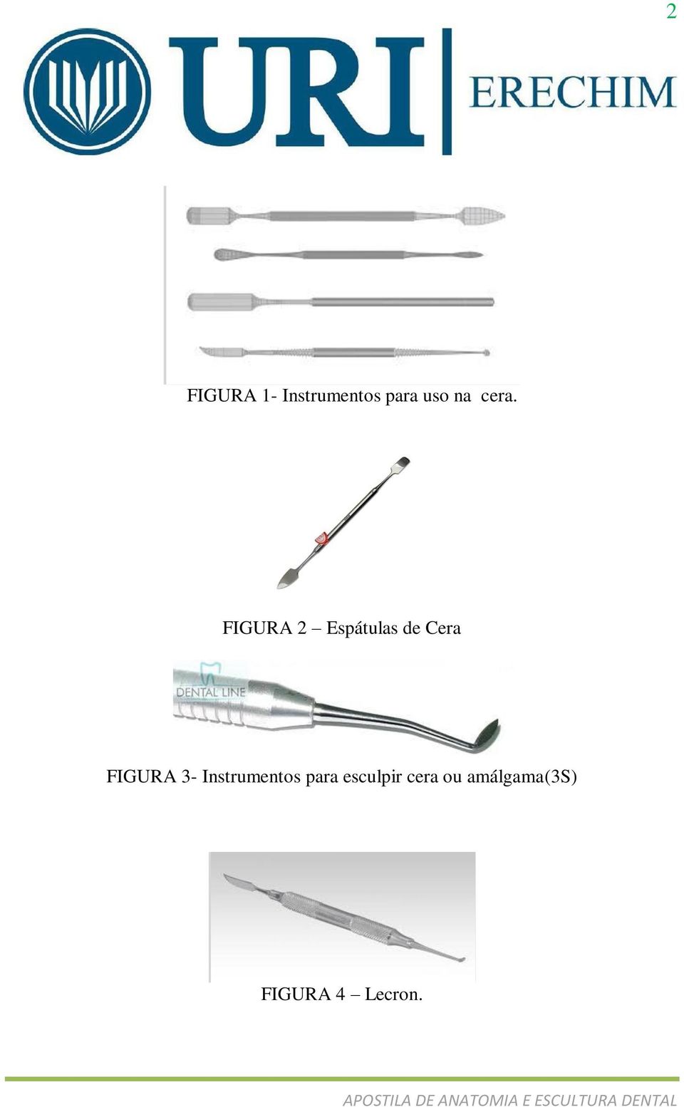 FIGURA 2 Espátulas de Cera FIGURA