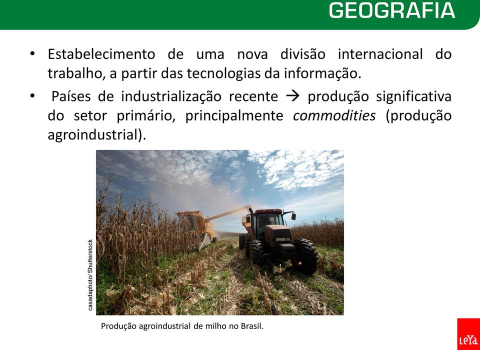 Países de industrialização recente produção significativa do setor