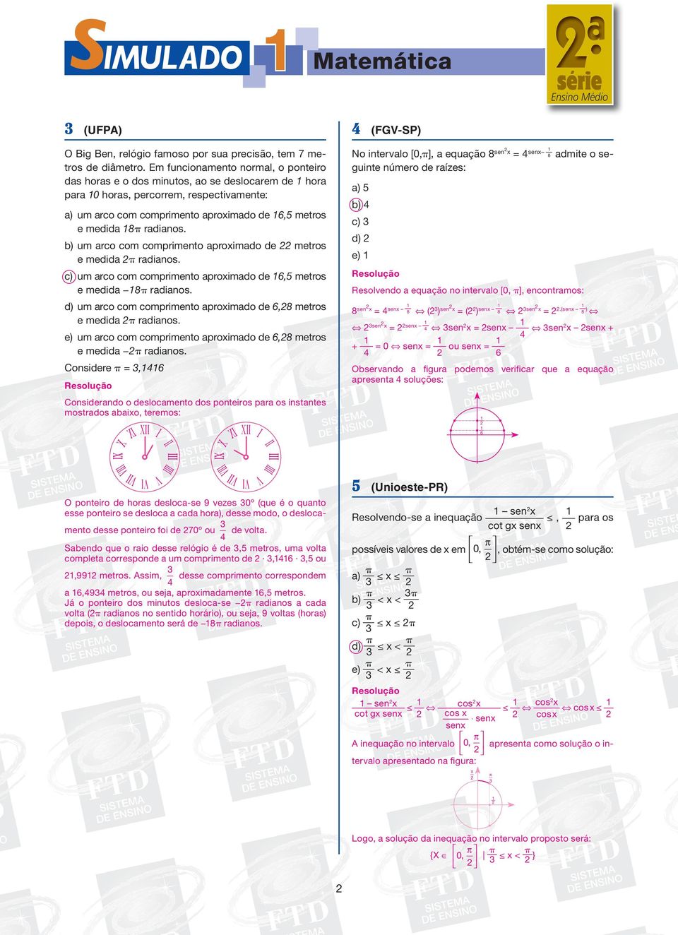 Simulado Matematica 2 Puc Rs 1 Unimontes Mg Pdf Free Download