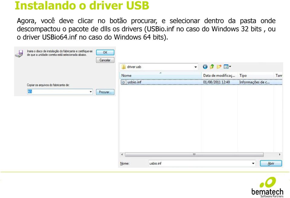 pacote de dlls os drivers (USBio.
