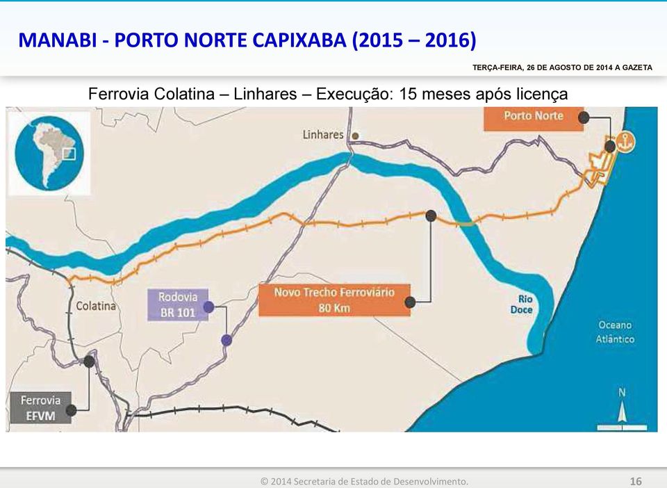 2014 A GAZETA Ferrovia Colatina