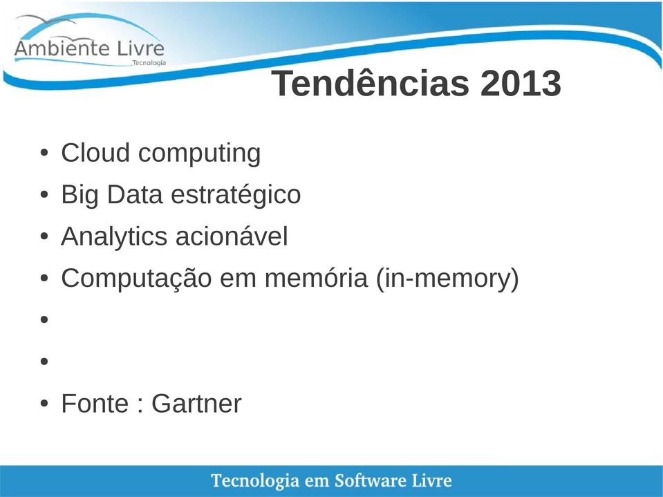 Analytics acionável Computação