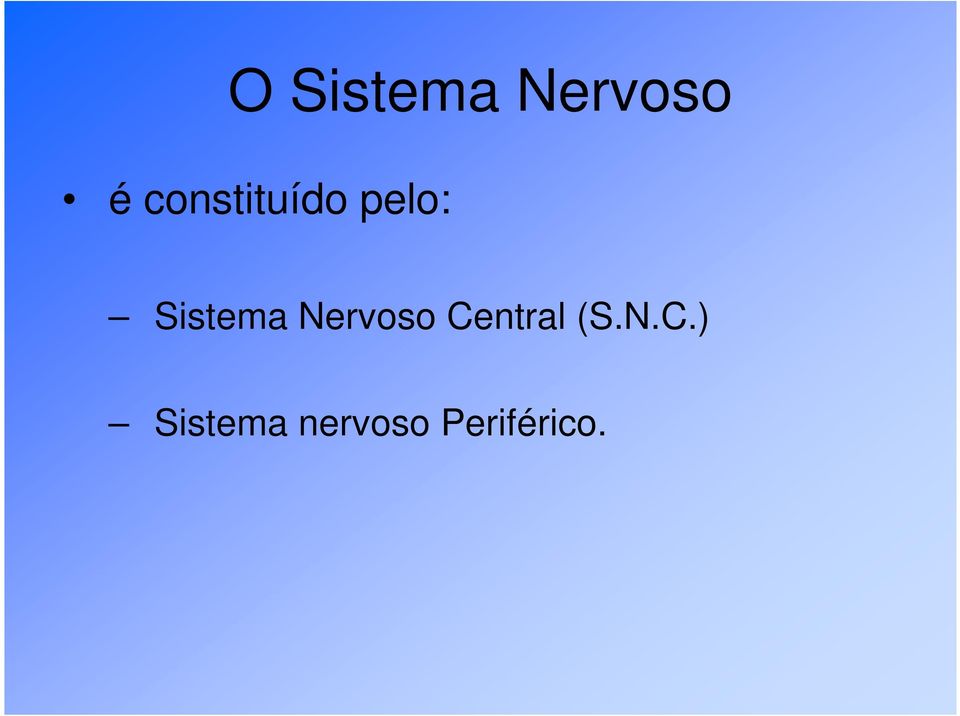 Sistema Nervoso Central