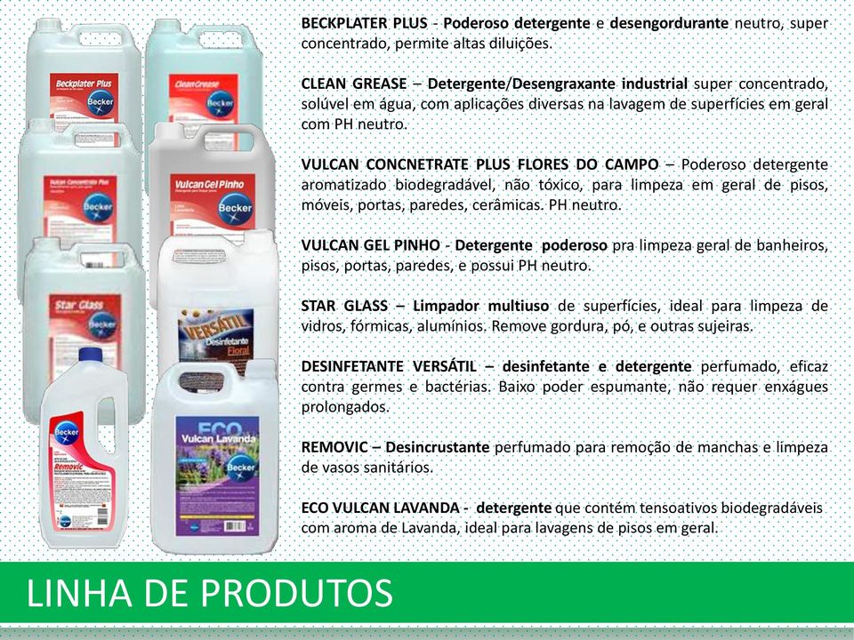 VULCAN CONCNETRATE PLUS FLORES DO CAMPO Poderoso detergente aromatizado biodegradável, não tóxico, para limpeza em geral de pisos, móveis, portas, paredes, cerâmicas. PH neutro.